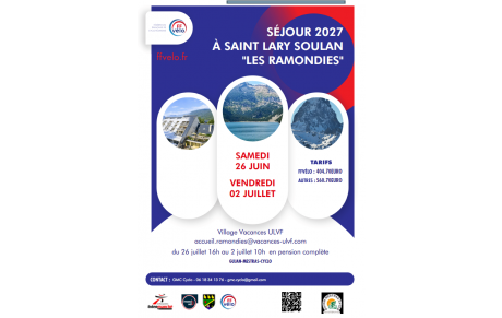 SÉJOUR CLUB 2027 à SAINT LARY